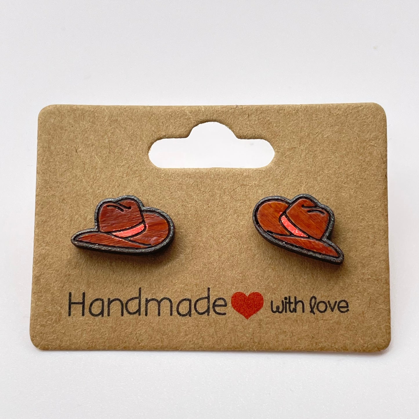 Cowboy Hat Stud Earrings