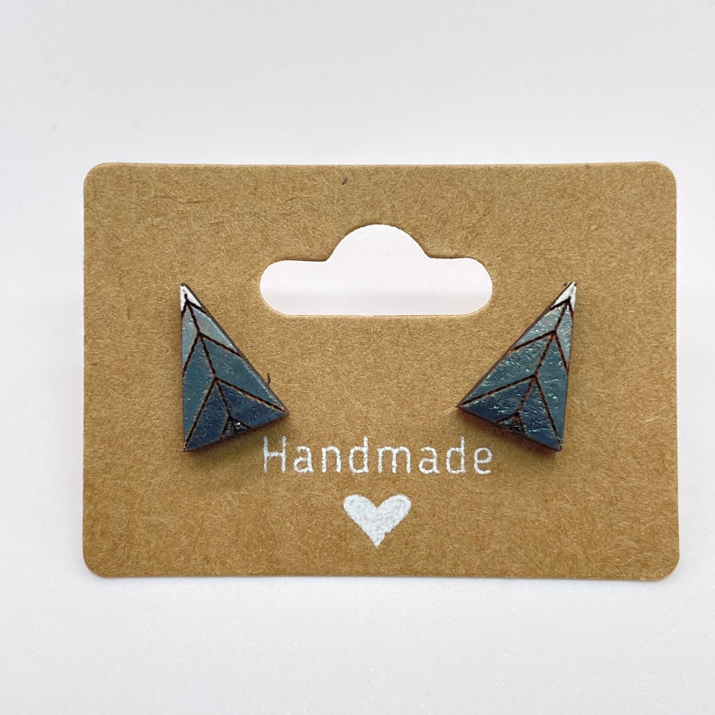 Triangle Shaped Stud Earrings