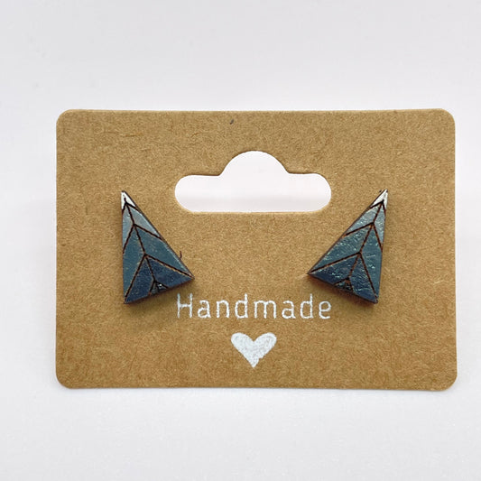 Triangle Shaped Stud Earrings