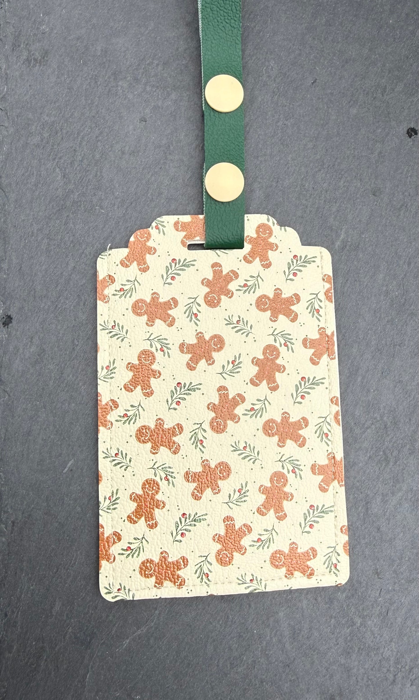 Gingerbread Man Luggage Tag