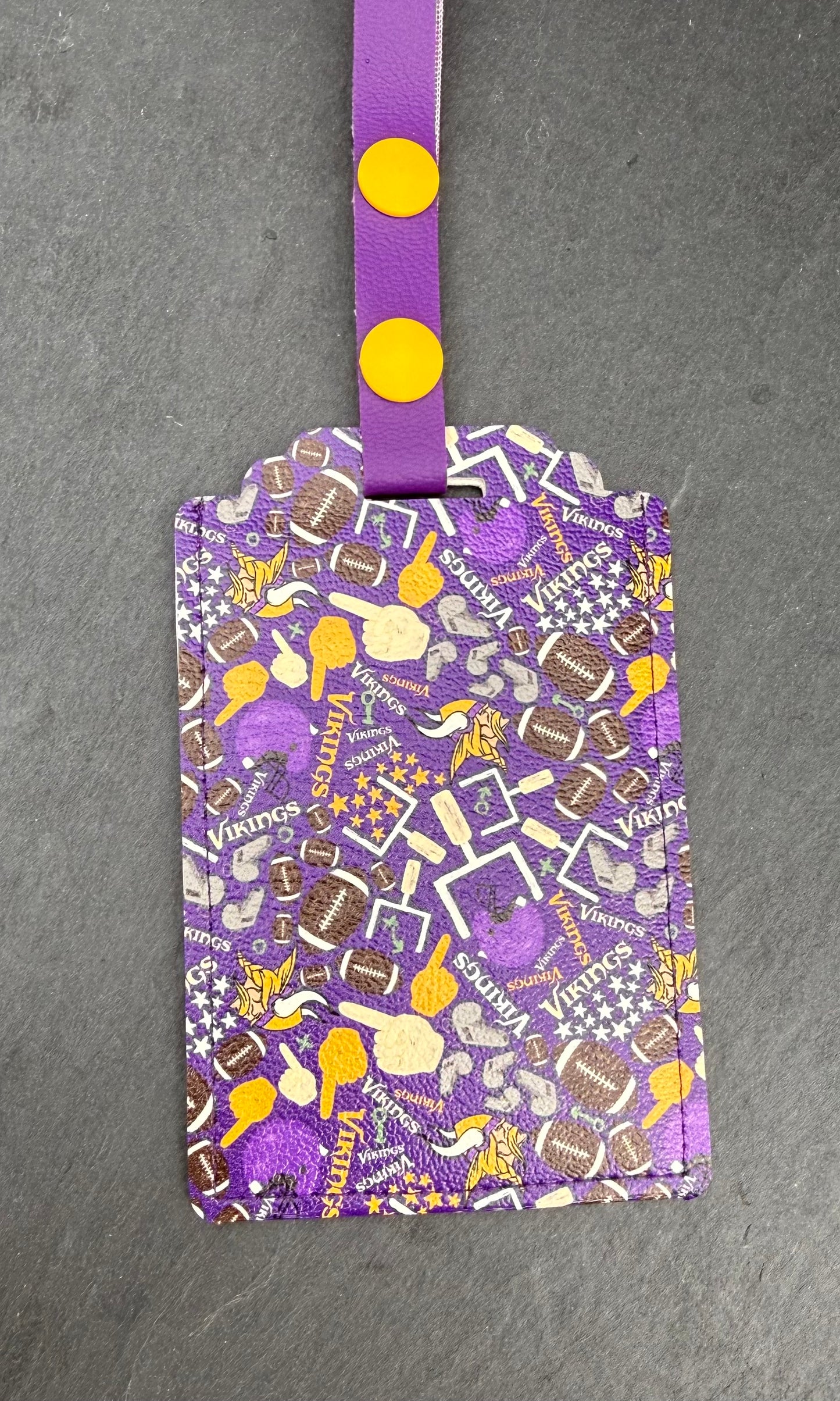 Vikings Fan Luggage Tag