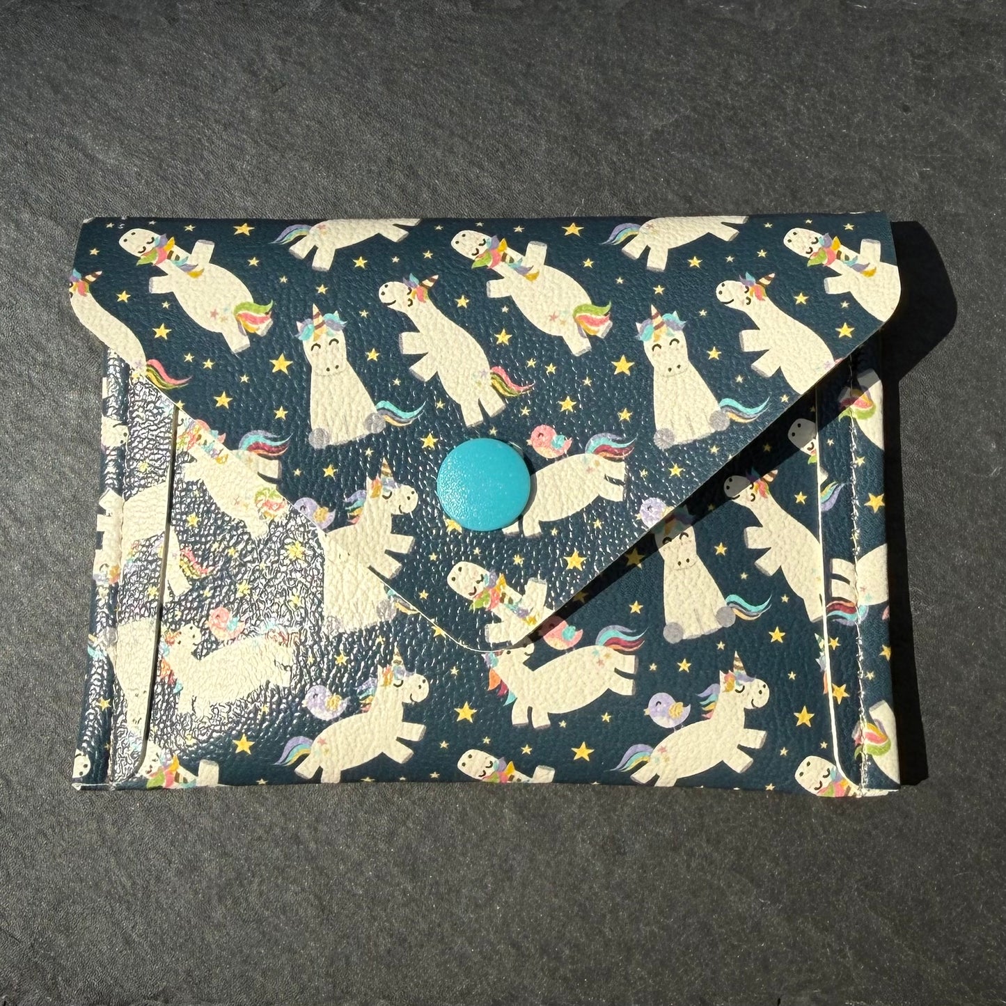 Unicorns on Midnight Card Wallet