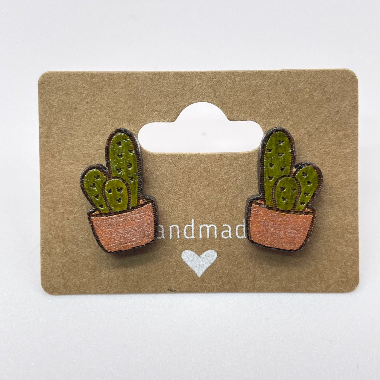 Potted Cactus Stud Earrings