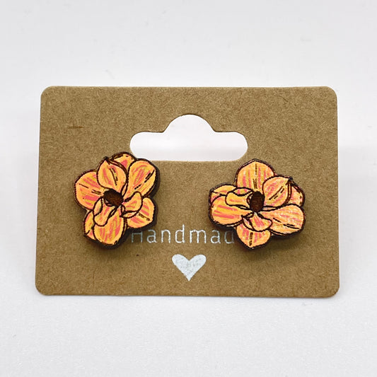 Random Flowers Stud Earrings