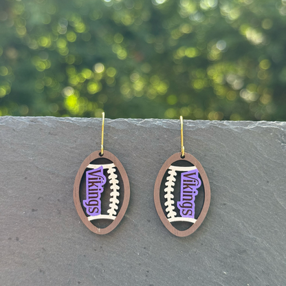 Football (small) Drop Dangle Earrings