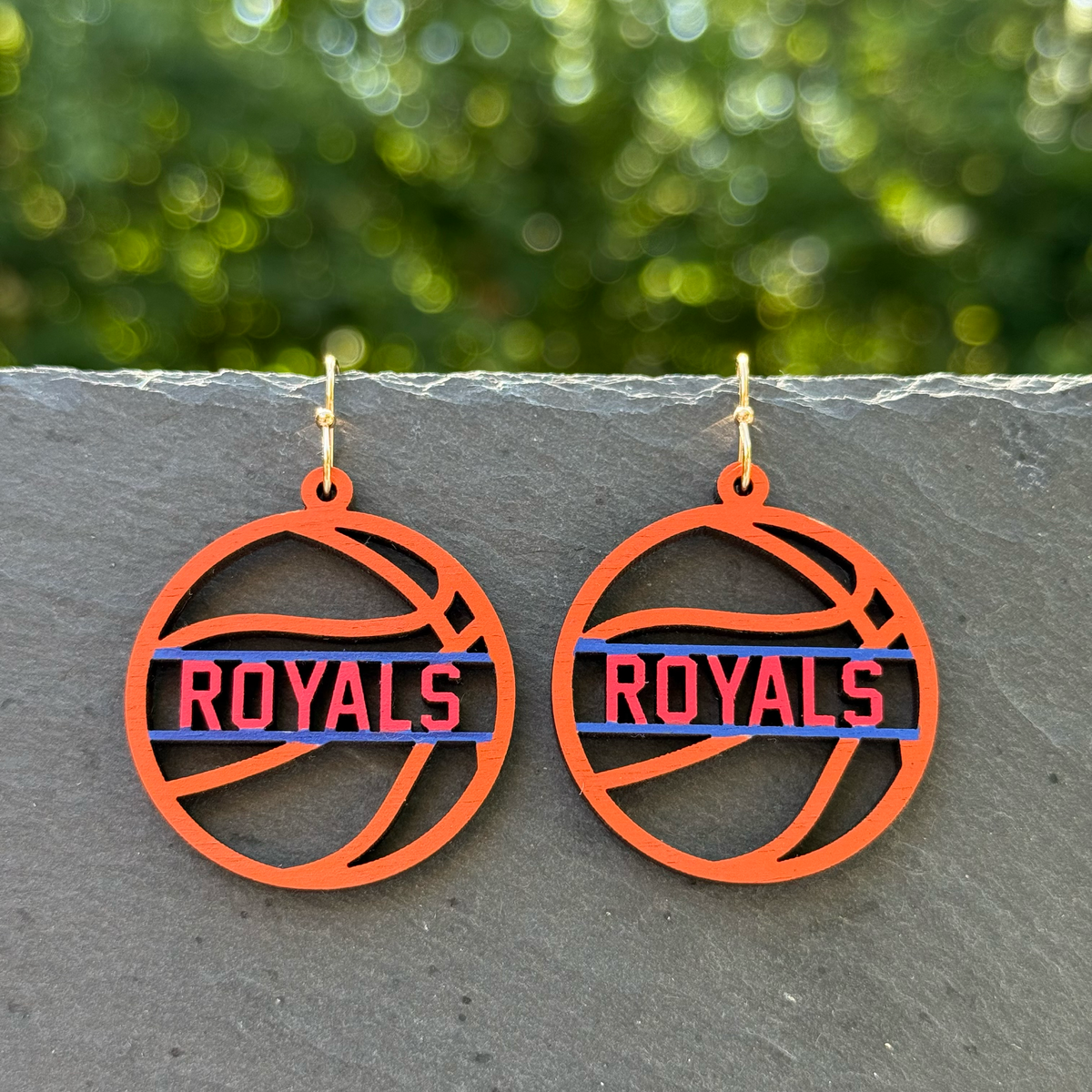 Royals Basketball Drop Dangle Earrings