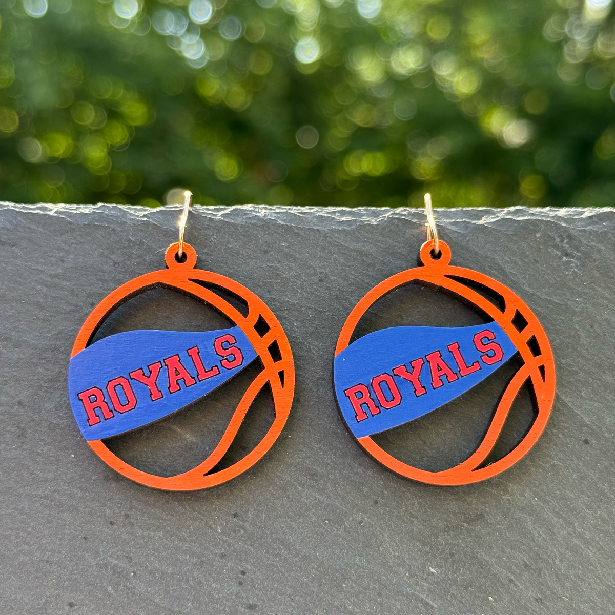 Royals Basketball Drop Dangle Earrings