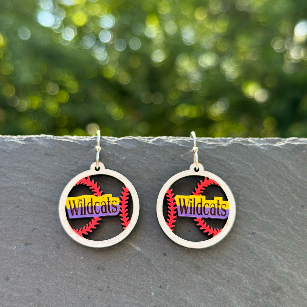 Baseball (small) Drop Dangle Earrings