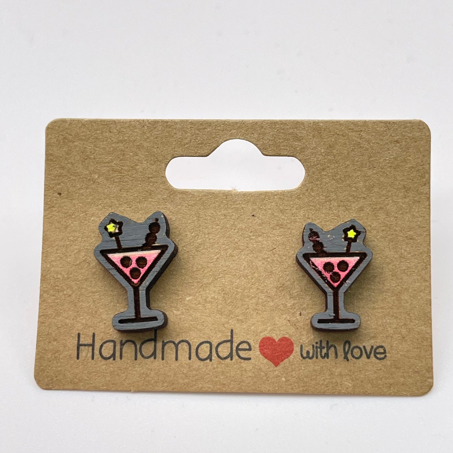 Martini Stud Earrings