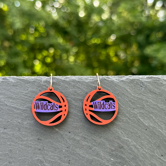 Basketball (small) Drop Dangle Earrings