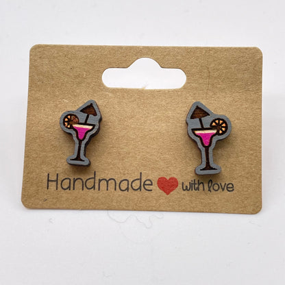 Margarita Drink Stud Earrings