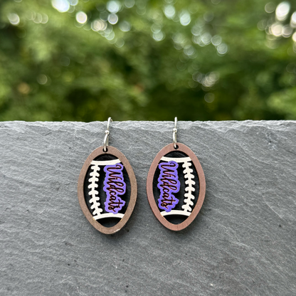 Football (small) Drop Dangle Earrings