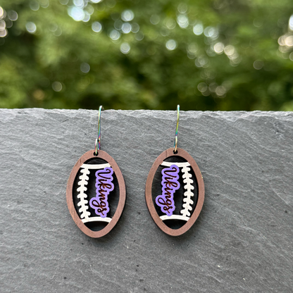 Football (small) Drop Dangle Earrings