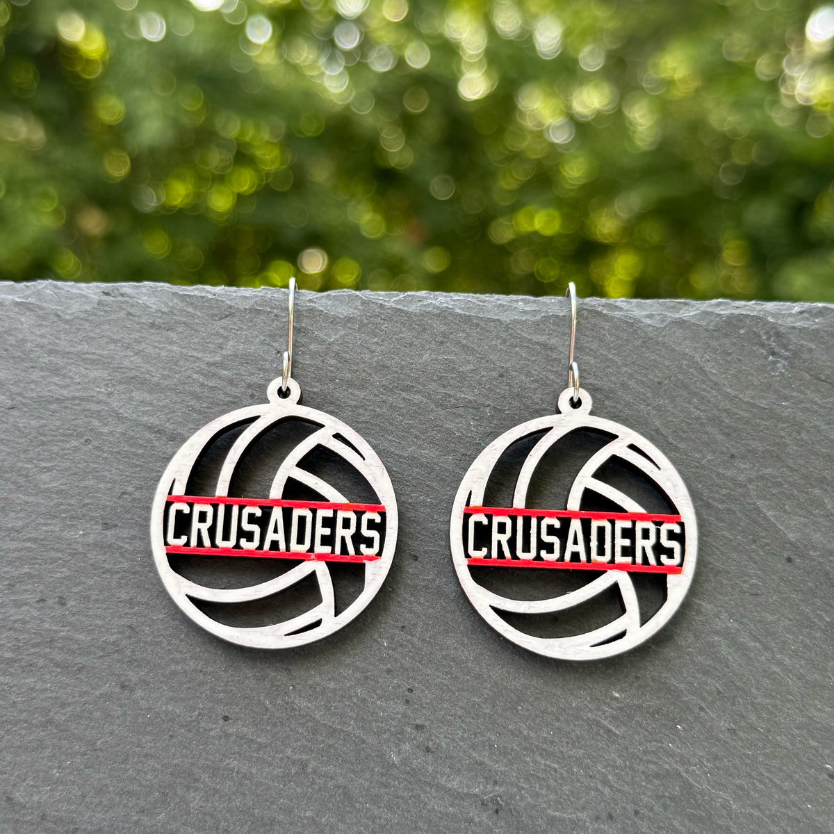 Crusaders Volleyball Drop Dangle Earrings