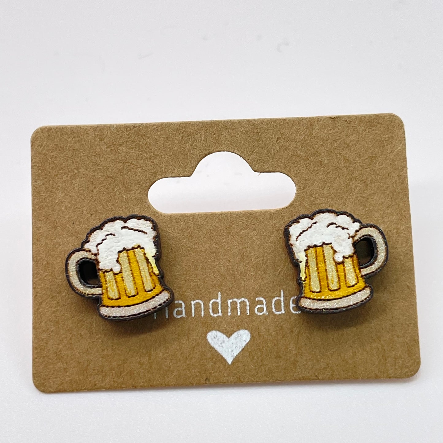 Mug of Beer Stud Earrings