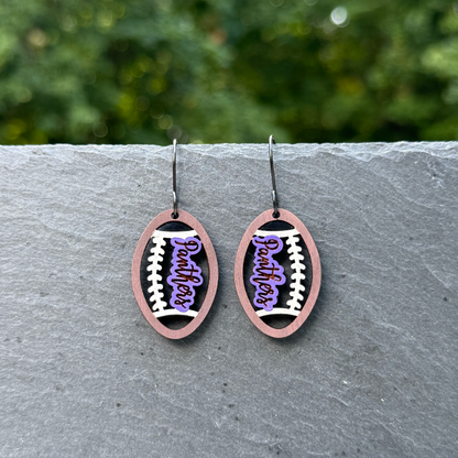Football (small) Drop Dangle Earrings
