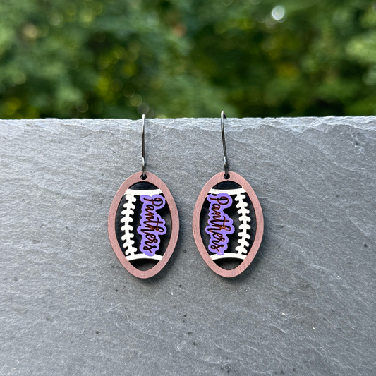 Football (small) Drop Dangle Earrings
