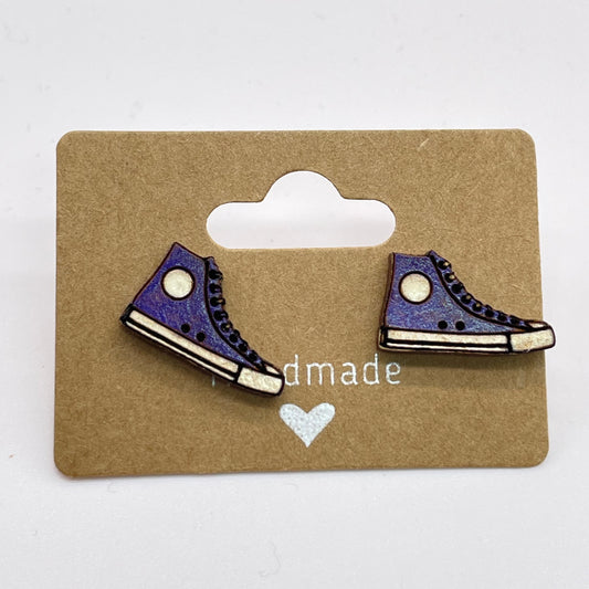 Hightop Tennis Shoe (Small) Stud Earrings