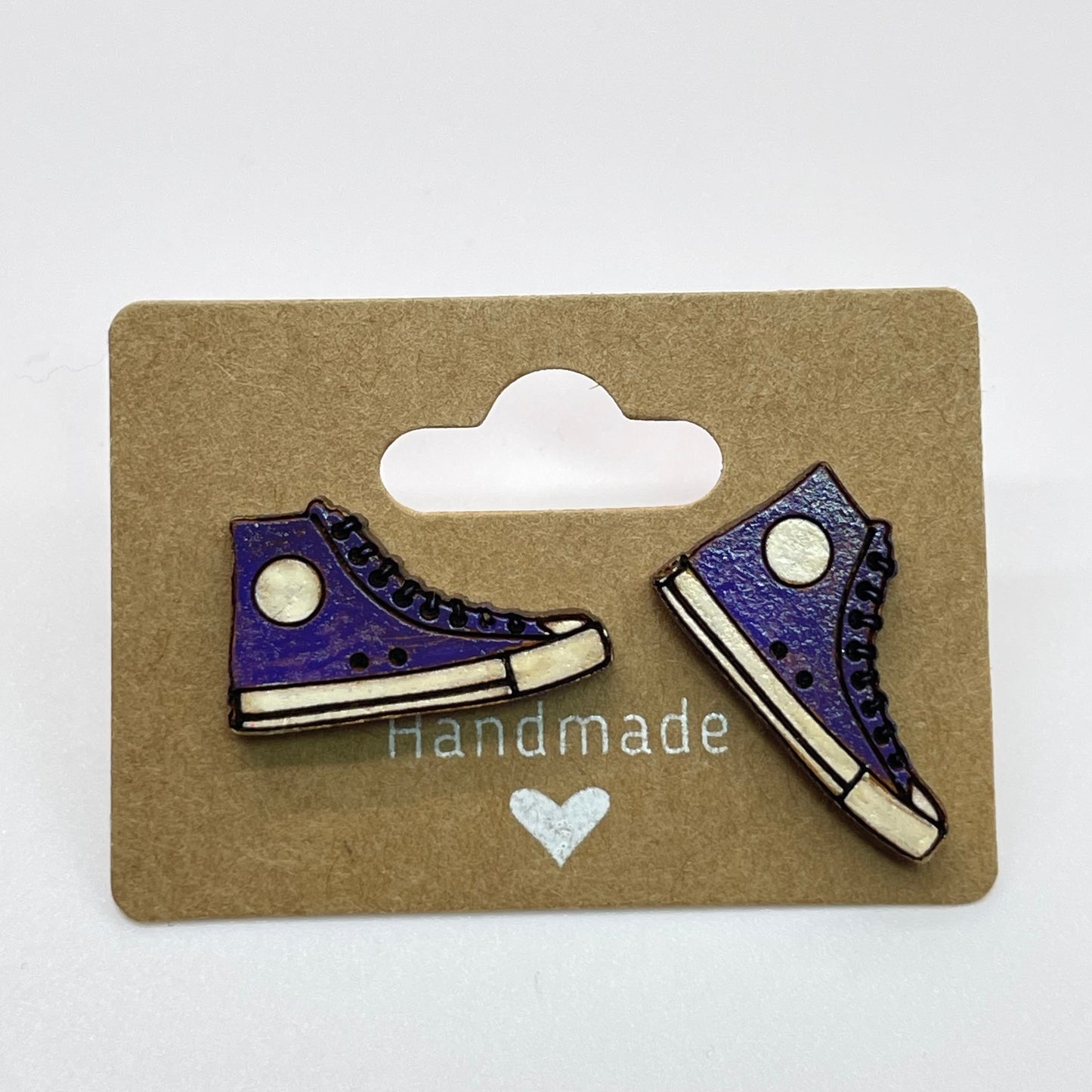 Hightop Tennis Shoe (Large) Stud Earrings