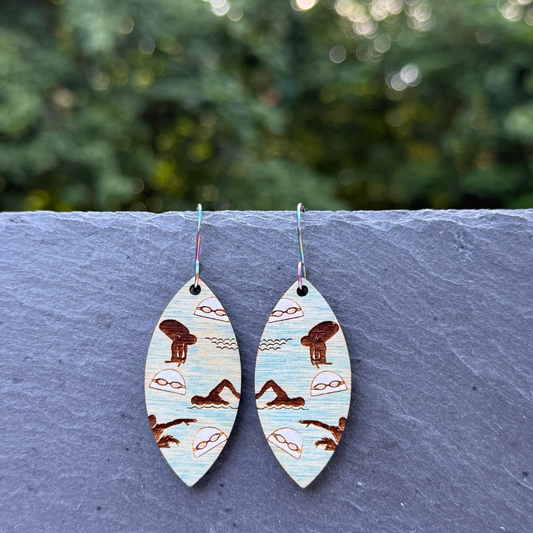 Swim Drop Dangle Earrings