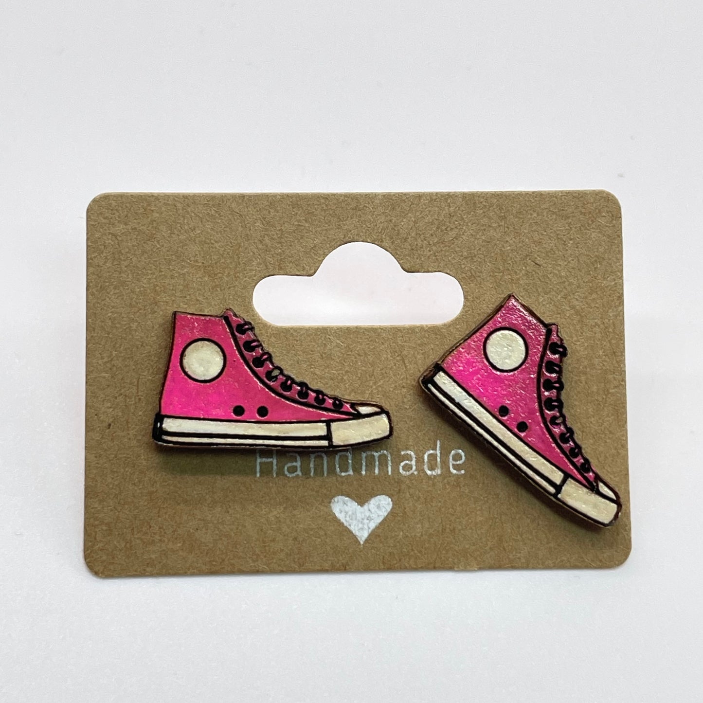 Hightop Tennis Shoe (Large) Stud Earrings