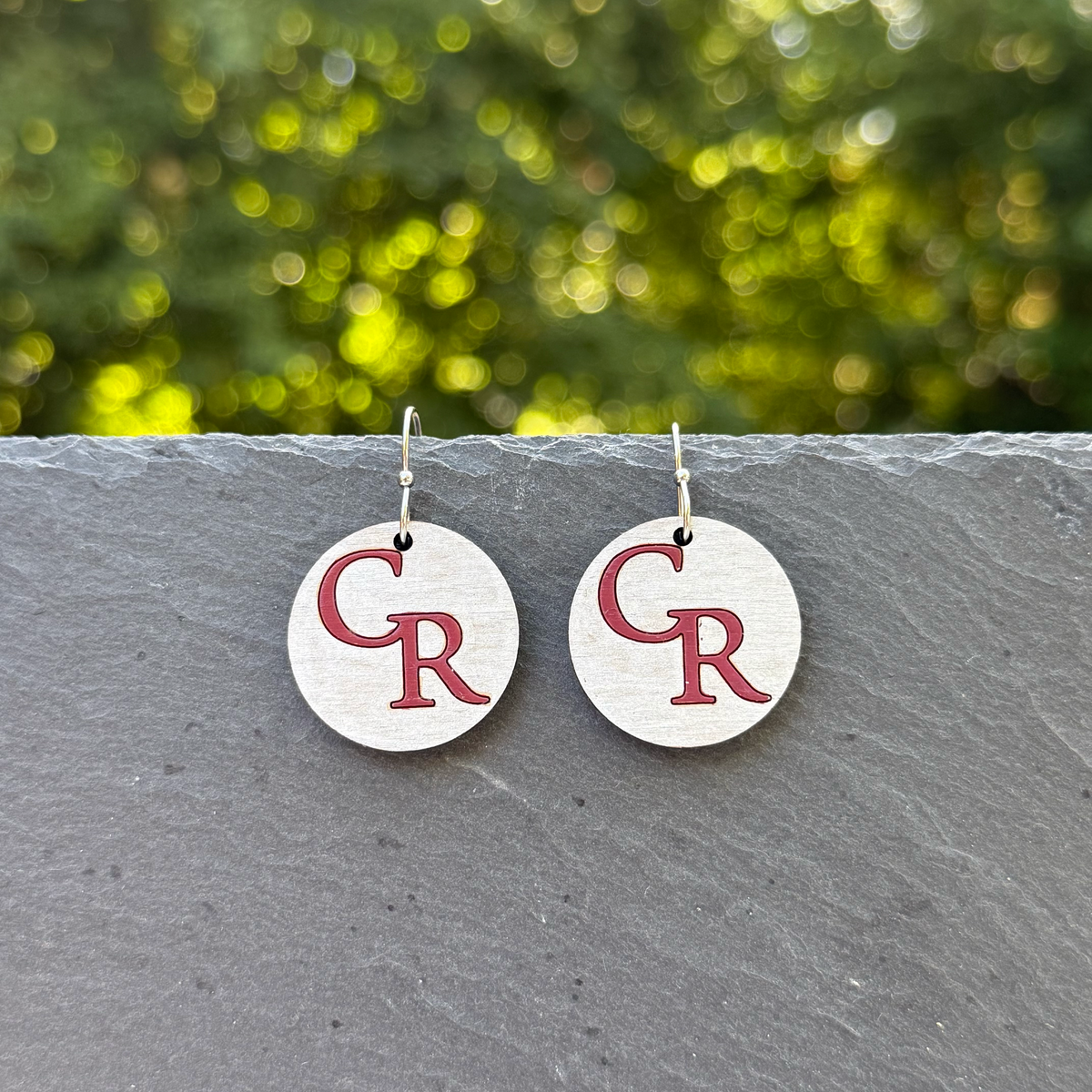 CR Circle Drop Dangle Earrings