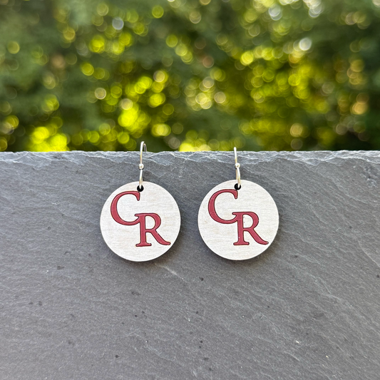CR Circle Drop Dangle Earrings