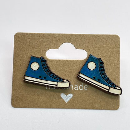 Hightop Tennis Shoe (Large) Stud Earrings