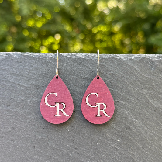 CR Teardrop Drop Dangle Earrings