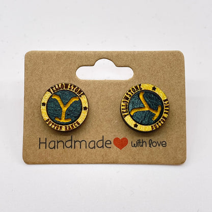 Yellowstone Dutton Ranch Stud Earrings