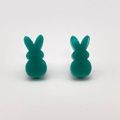 Acrylic Bunny Stud Earrings