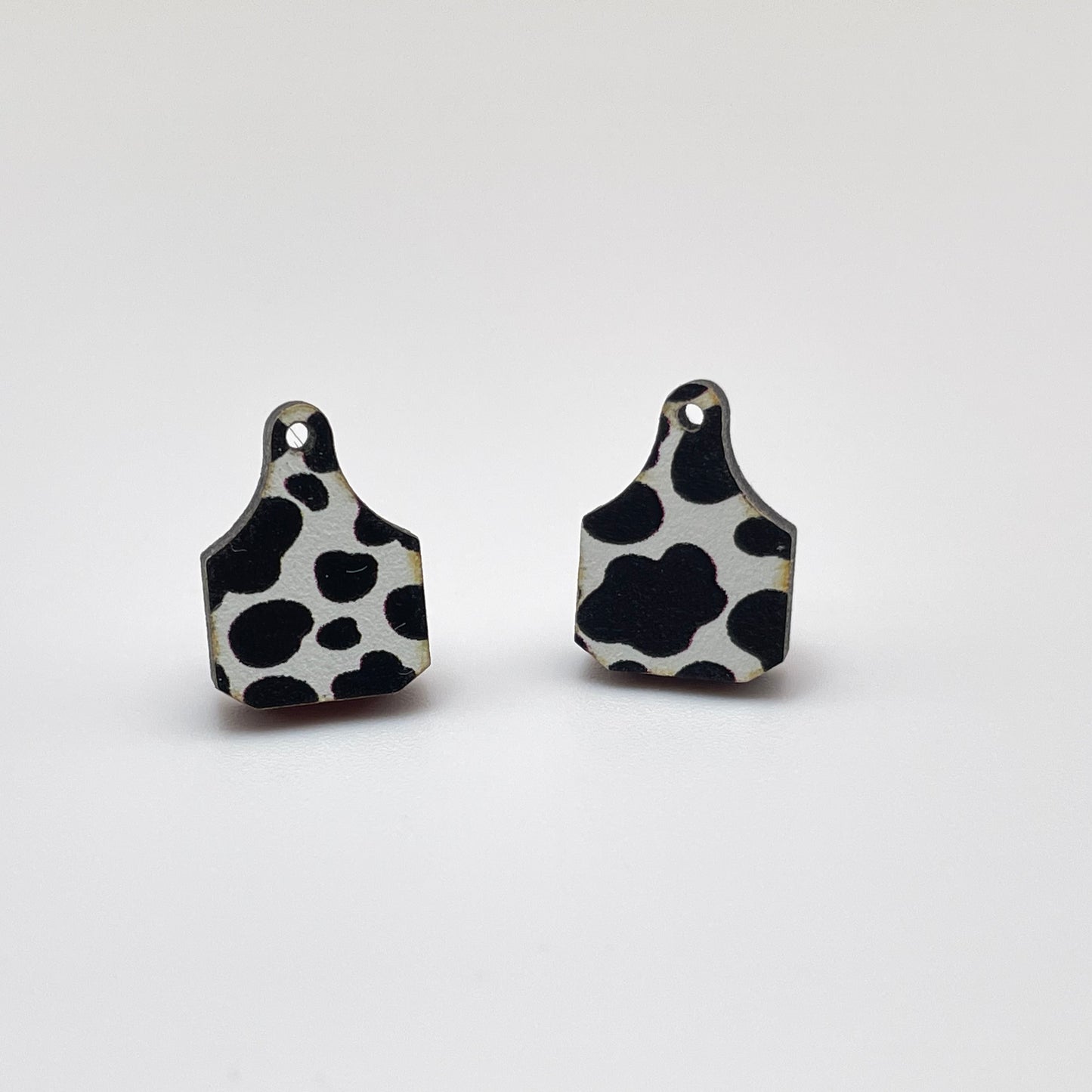 Cattle Tag Stud Earrings