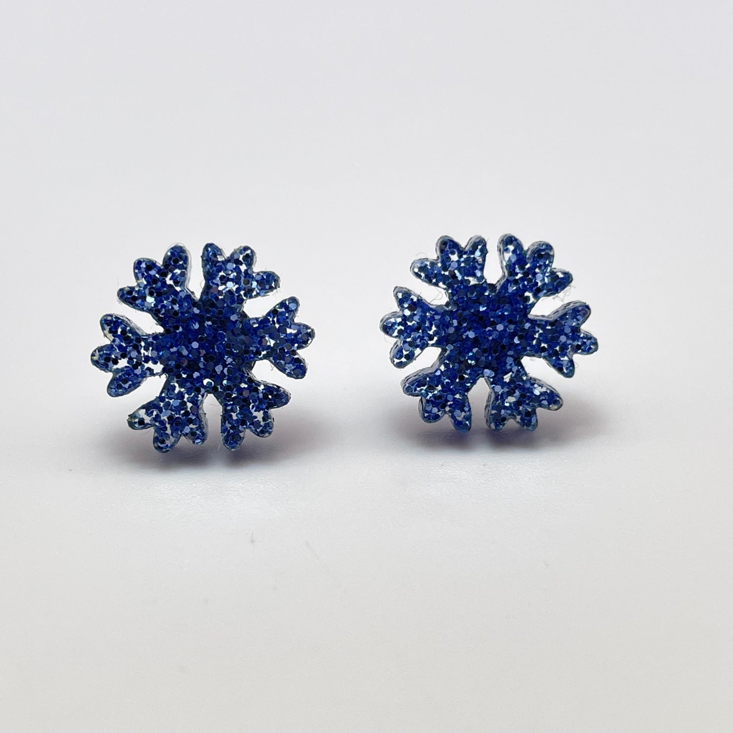 Acrylic Snowflake Stud Earrings