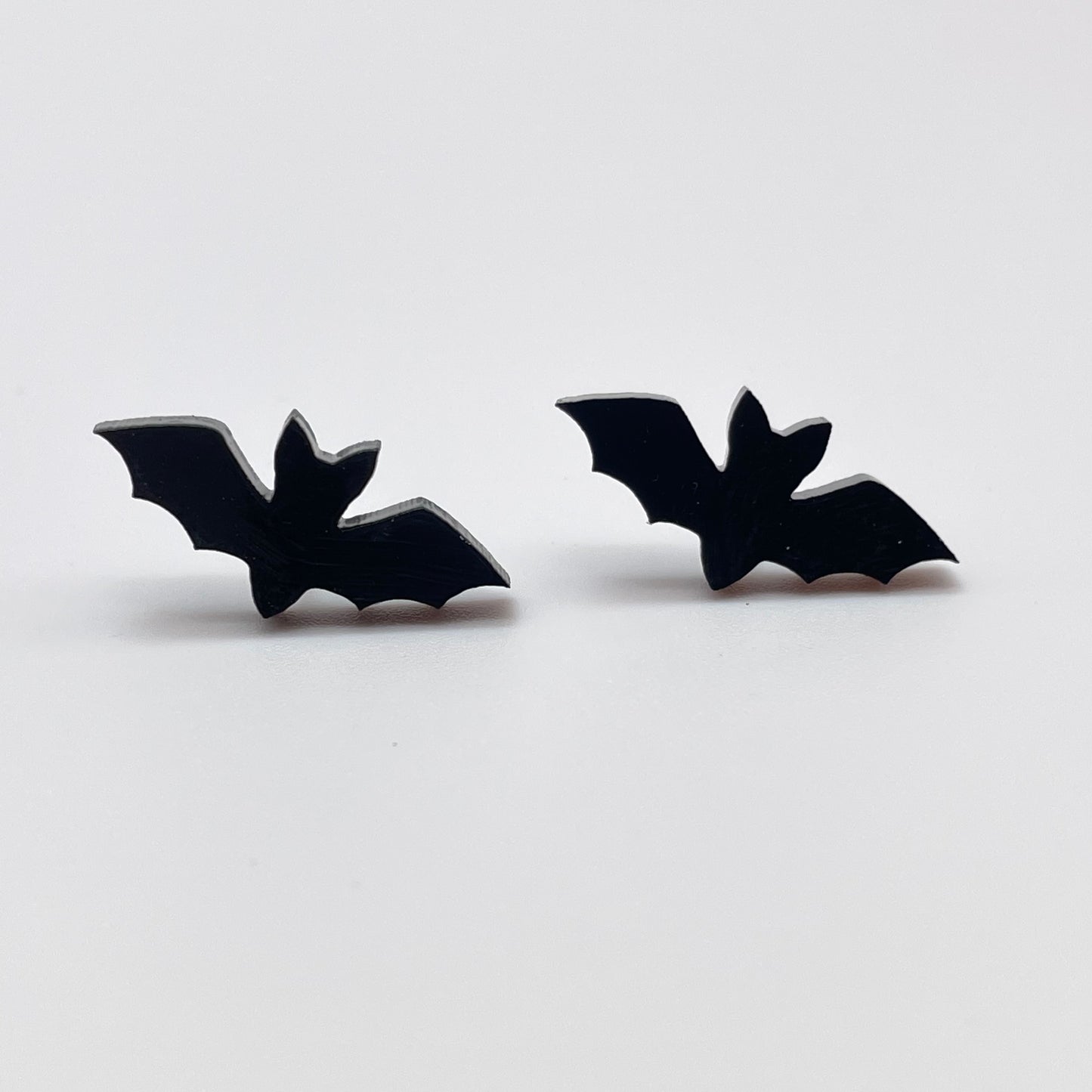 Acrylic Bat Stud Earrings