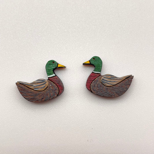 Mallard Duck Stud Earrings