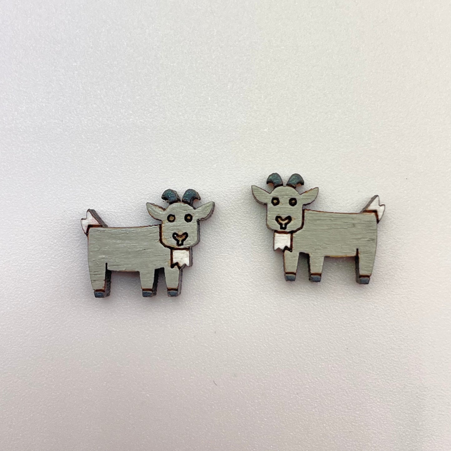 Goat Stud Earrings