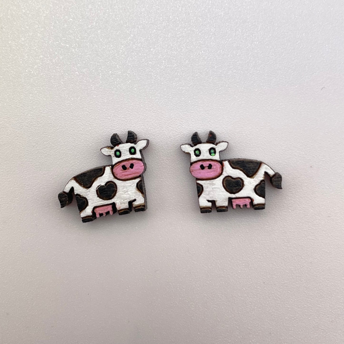 Full Body Cow (no outline) Stud Earrings