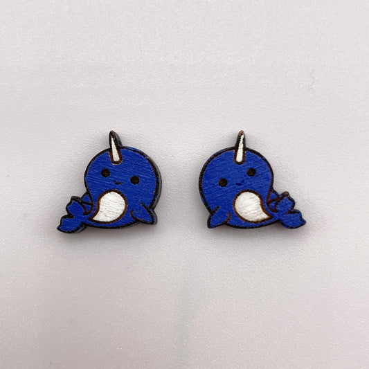 Narwhale Stud Earrings