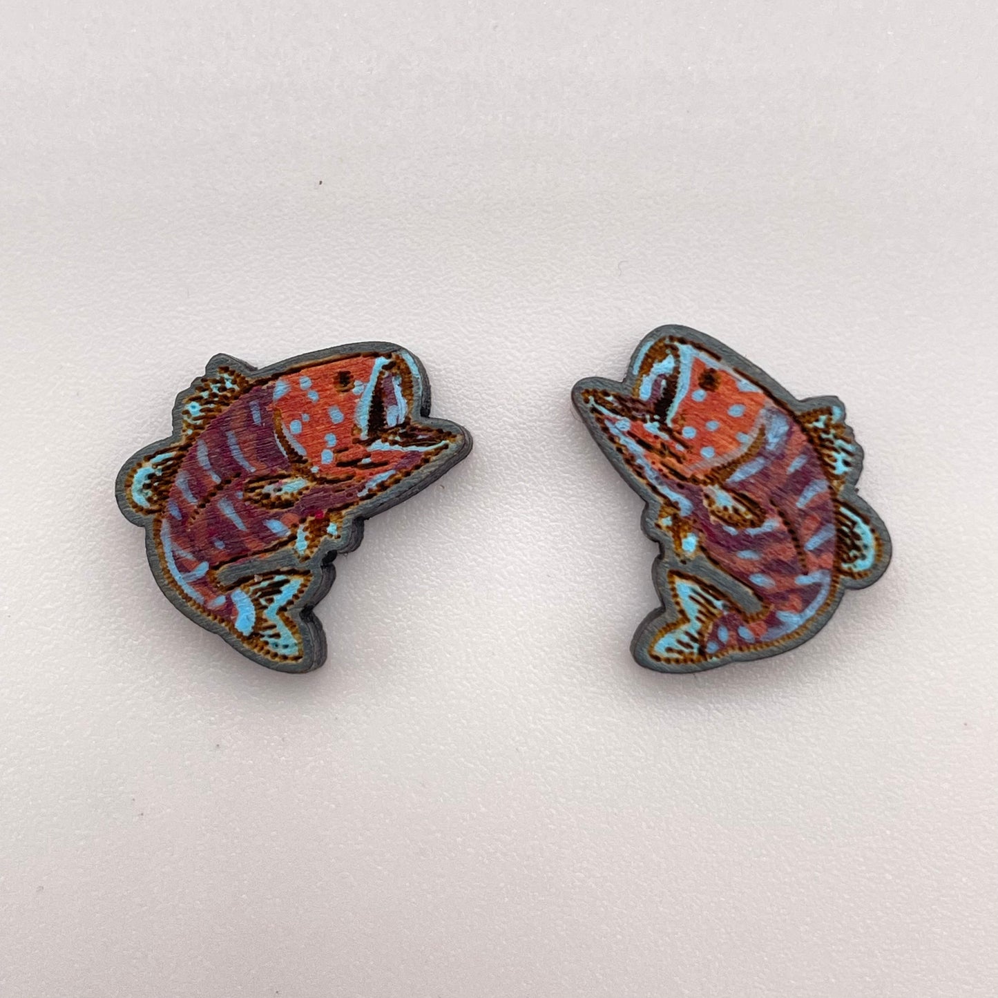 Floppy Fish Stud Earrings