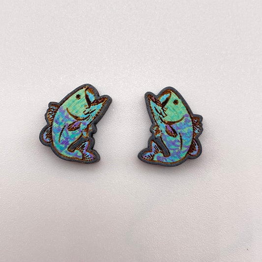 Floppy Fish Stud Earrings