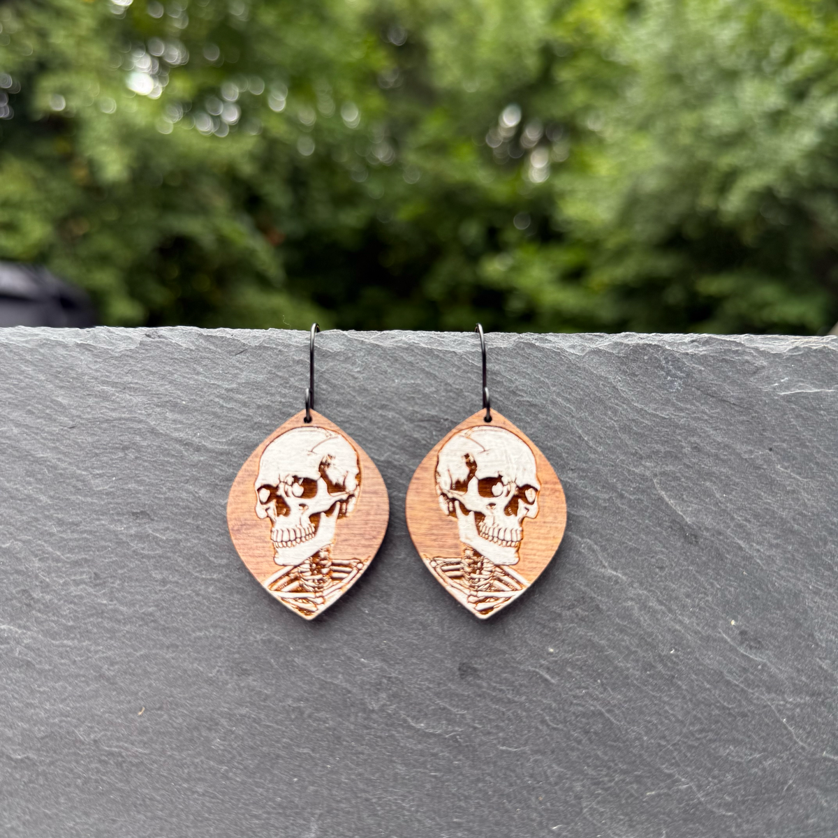Skeleton Petal Drop Dangle Earrings