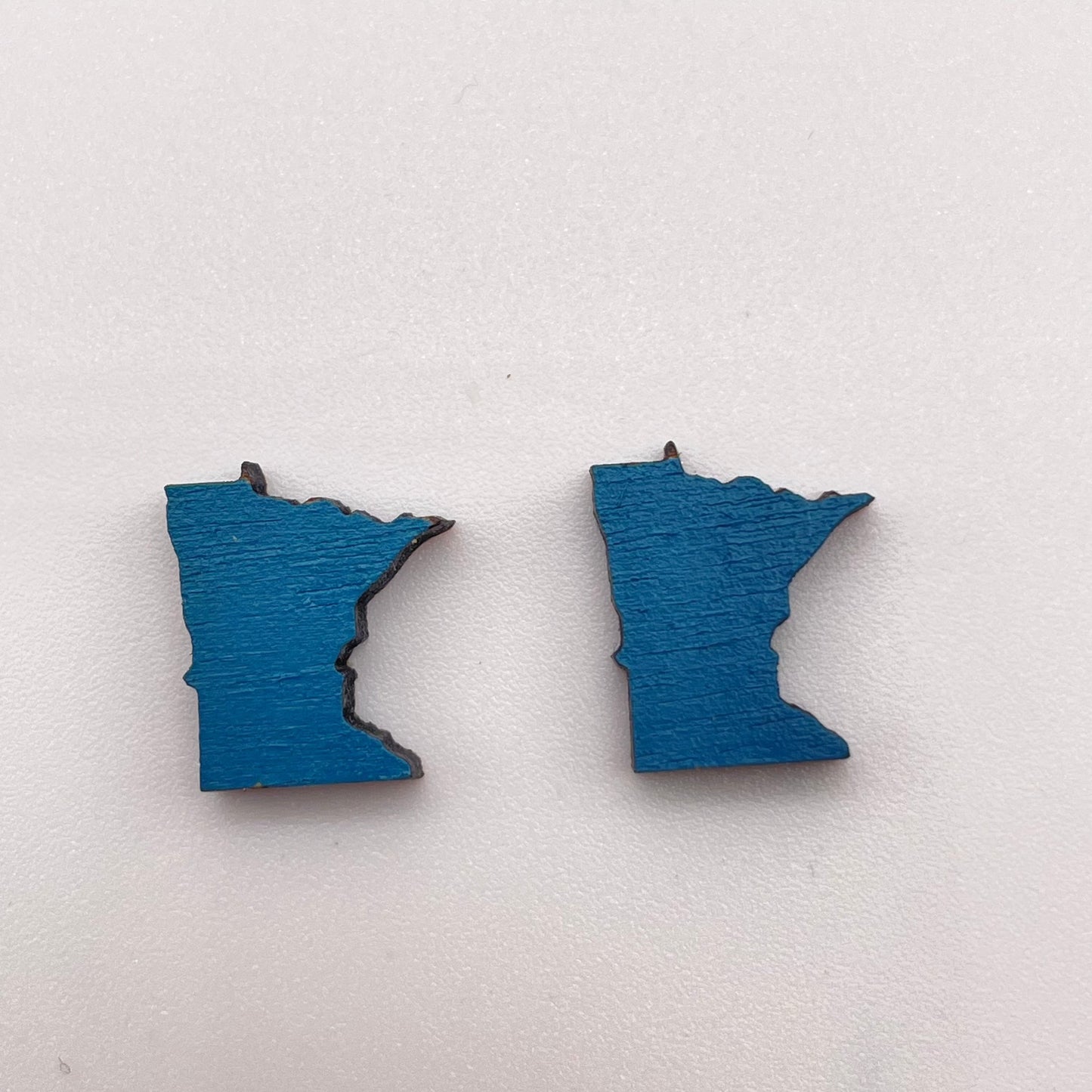 MN State Shape Stud Earrings