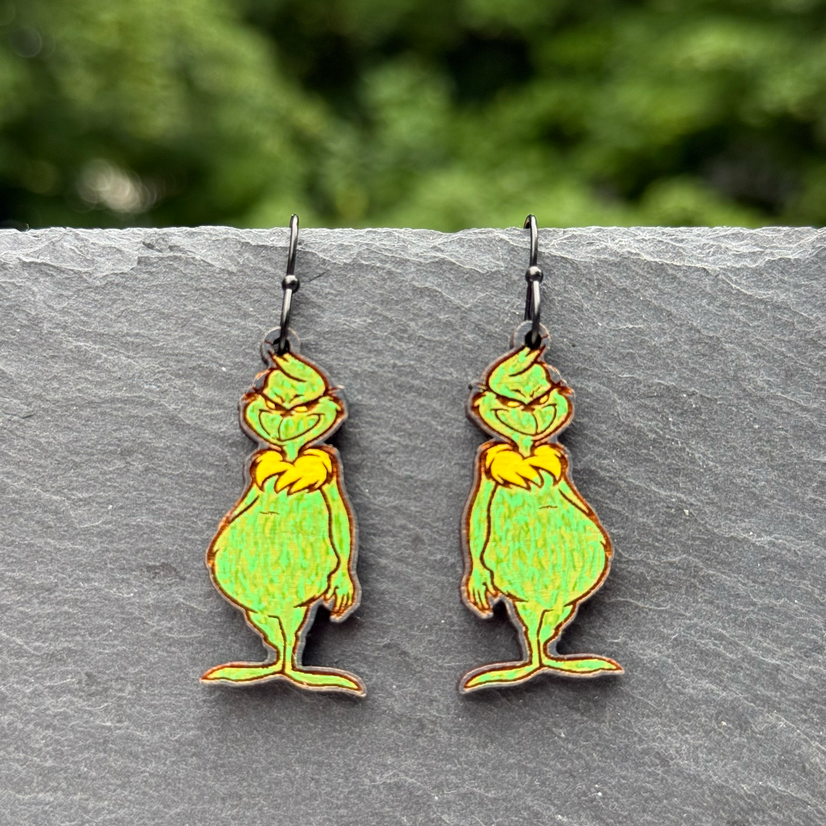 Grinch Full Body Drop Dangle Earrings