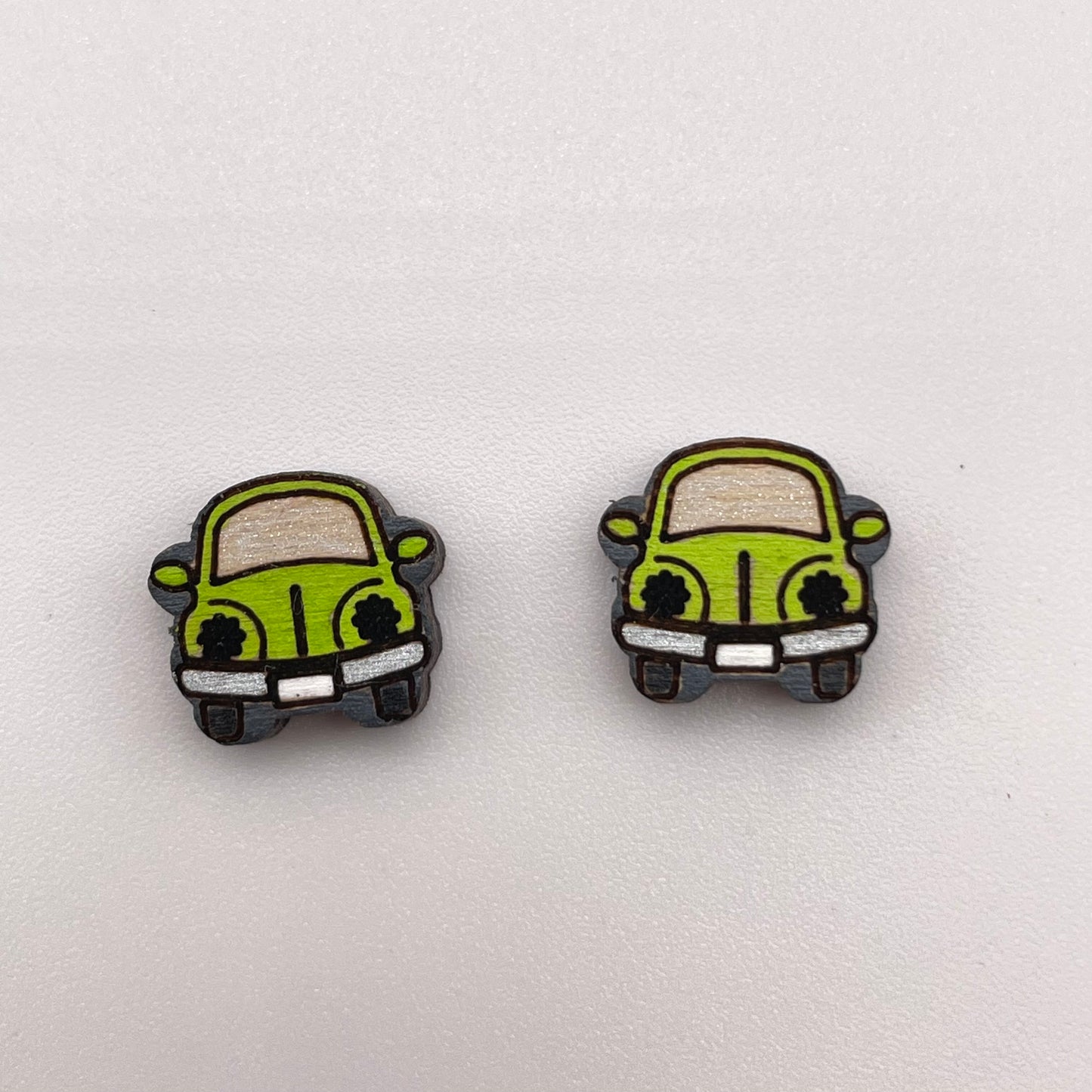 VW Slug Bug Stud Earrings