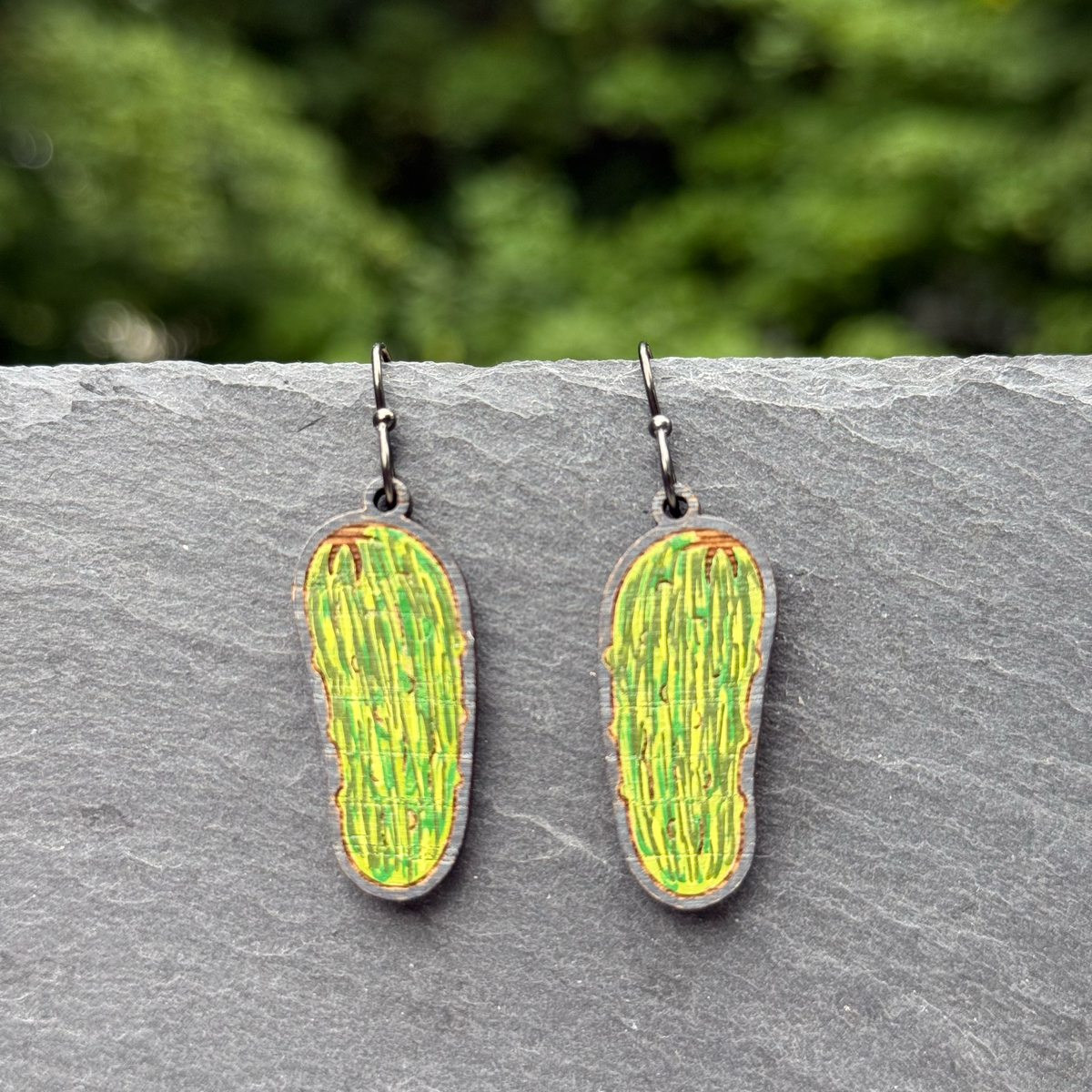 Pickle Drop Dangle Earrings