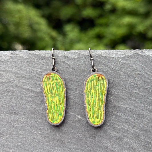 Pickle Drop Dangle Earrings