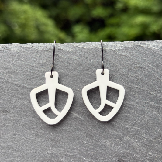 Mixer Paddle Acrylic Drop Dangle Earrings