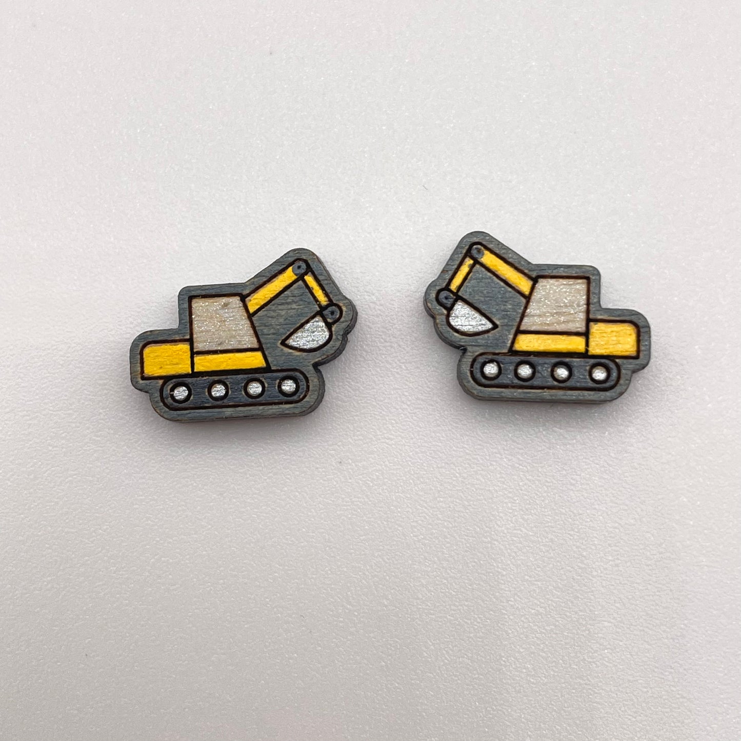 Heavy Equipment Vehicle Stud Earrings