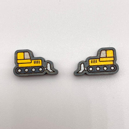 Heavy Equipment Vehicle Stud Earrings