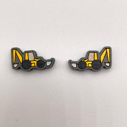 Heavy Equipment Vehicle Stud Earrings